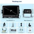 thumbnail image 2 of Wireless Backup Camera for Trucks, RV Backup Camera Wireless with 7" HD Monitor, 4 Channels Split Screen, BSD Alert, 984ft Signal Range, IP69K Waterp, 2 of 9