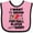 Pink and Black, variant on Inktastic I Want to Grow Up to Be a Football Player Like My Daddy Boys or Girls Baby Bib