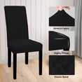 thumbnail image 4 of Juego de 6 fundas impermeables para sillas Parson, de fácil manejo, color negro, 4 of 7