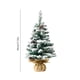 thumbnail image 3 of Árbol de Navidad de Mesa con Guirnalda de Luces Led | Mini Árbol de Navidad Artificial de 43 Cm | Ramas de Cedro de Plástico Realistas | Fácil de Montar | Decoración Navideña para Interiores, Fiestas, 3 of 6