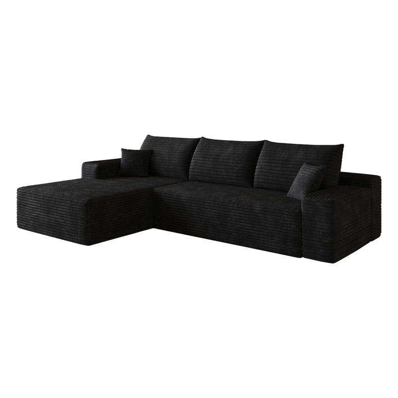 107" Cloud L-Shaped Sectional Sofa with Chaise, Modern Modular Couch with Deep Seat, Plush Corduroy Upholstered Sofa for Living Room, Bedroom & Apartment, No Assembly Required