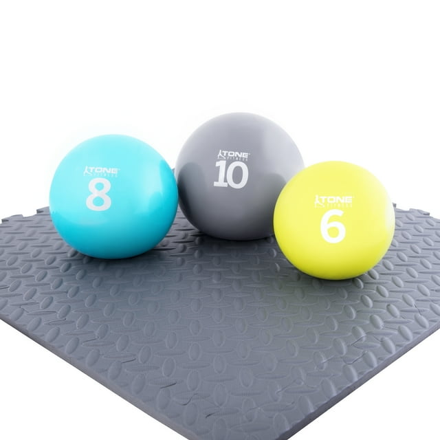 Tone Fitness Soft Weighted Ball, 8 lb