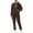 Brown, variant on WEIYLL Outfits for Women Sets Unisex Hoodie Sweatpants Long Sleeve Brown Fall Outfit Suit ,size XXL