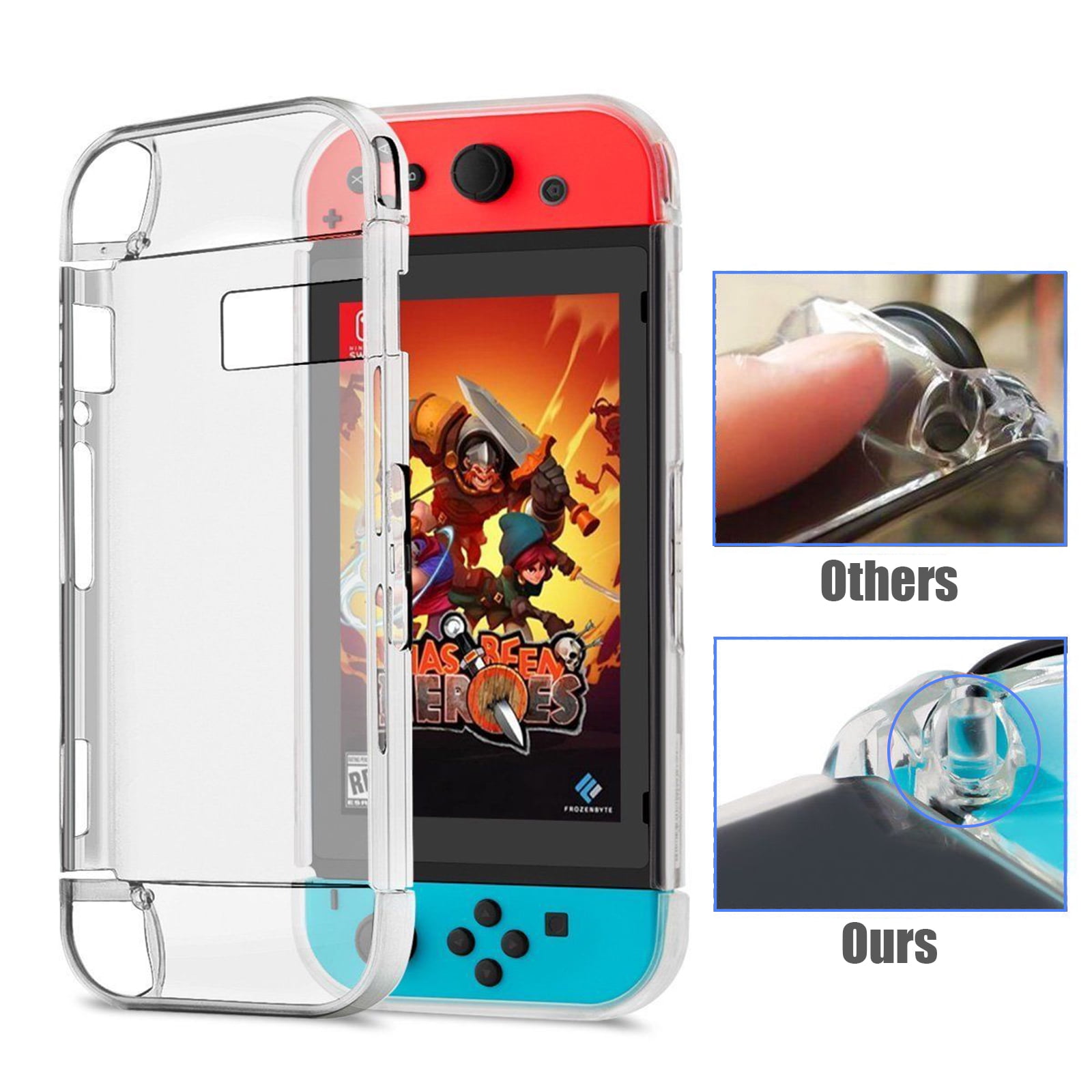 nintendo switch back case