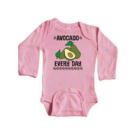 

Inktastic Avocado Every Day Gift Baby Boy or Baby Girl Long Sleeve Bodysuit