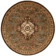 thumbnail image 3 of SAFAVIEH Classic Kirsteen Oriental Wool Area Rug, Beige/Olive, 6' x 6' Round, 3 of 13