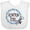 AA-White, variant on Inktastic Alaska Girl Forget-me-not Flower Girls Baby Bib
