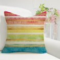 thumbnail image 4 of Butterfly Spring Summer Decorative Throw Pillow Covers 18 x 18 Set of 4, Colorful Stripes Polka Dots Porch Patio Outdoor Pillowcase, Hope Faith Rainbow Seasonal Cushion Case Home Decor, 4 of 5