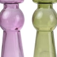 thumbnail image 3 of Glass Pillar Tealight Candle Holders, Set of 4, Multicolor- Saltoro Sherpi, 3 of 5