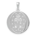 thumbnail image 3 of 14K White Gold Charm Pendant Themed 28 mm 19 Miraculous Medal, 3 of 3