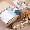 thumbnail image 5 of 2 Pcs Unfinished Wooden Box 14 x 10 x 6.5 Inch Treasure Chest Craft Box with Hinged Lid Rustic Large Paint Box Stash Crate for Storage Carving DIY Gift, 5 of 7