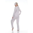 thumbnail image 3 of White Mark Women's Three-Piece Button-Down Pajama Set, 3 of 5