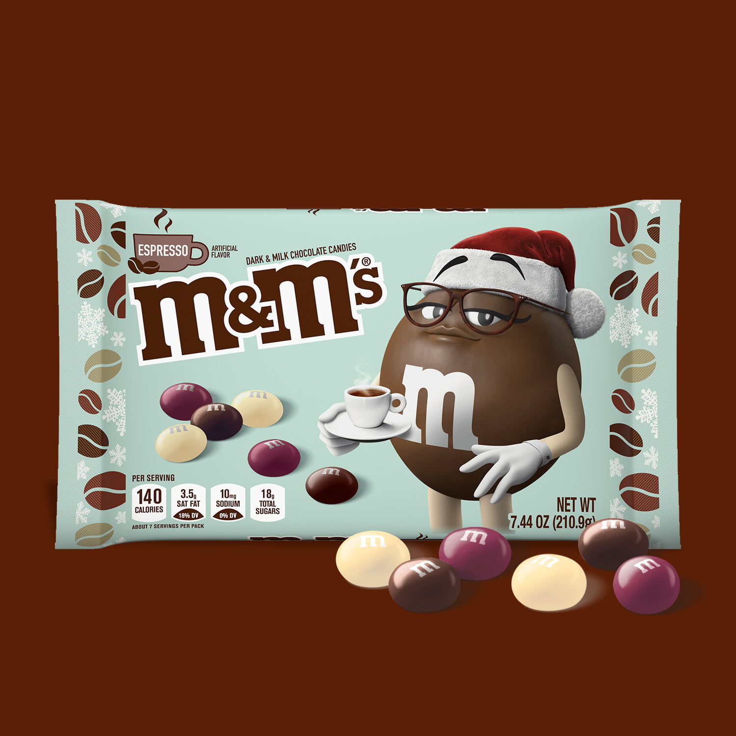 M&M'S Dark & Milk Chocolate Espresso Christmas Candy Bag, 7.44 oz - Harris  Teeter