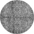 thumbnail image 1 of Ahgly Company Indoor Round Abstract Gray Contemporary Area Rugs, 3' Round, 1 of 1