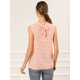 thumbnail image 5 of Allegra K Blusa Top Sin Mangas Cuello Alto Estampado De Corazones Para Mujer Rojo S, 5 of 6