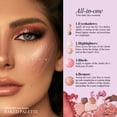thumbnail image 4 of Julystar All-in-One Baking Face Palette, marble-pattern blush, contour, highlighter, and eyeshadow palette, perfect for everyday wear and all kinds of party looks, 4 of 8