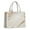 White Gold Marble, variant on Large Capacity Tote Bag,Blue and Gold Marble Sparkle Waves Pattern Handbag Fashion Luxury Tote Bag,15.7"x13"x 5.1" Inches,Laptop Compatible