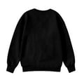 thumbnail image 5 of YOUYEDIAN Sweatshirts for Teen Girls Kids Winter Long Sleeve Pullover Tops Warm Crew Neck Sweatshirt Black 11-12 Years, 5 of 6