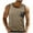 Khaki, variant on Gym Tank Tops for Men Summer Workout Crew Neck Sleeveless Shirts with Pocket Color Block Tank Tops, Gifts for Men XL