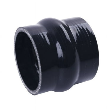 X AUTOHAUX 80mm ID Straight Silicone Coupler Hose - 300mm Length, 3-Ply, 4mm Thick For Turbo, Intake, Coolant (Black)