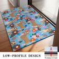 thumbnail image 3 of Basset Hound Dog and Flower Door Rugs,Washable Non Slip Door Mats Indoor,Decorative Door Mats,Entry Mat Indoor for Entrance,Bedroom,Kitchen,Bathroom,20"x32", 3 of 6