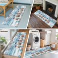 thumbnail image 5 of Summer Gnomes Nautical 2'x6' Runner Rugs for Hallway Kitchen Bedside Non Slip Washable, Blue Coastal Vintage Wooden Entryway Rug Runners with Rubber Backing, Long Carpet Runner for Laundry Room, 5 of 8