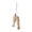 Beige, variant on Wooden Fish Wall Hanging, Hand Carved Fish Sculpture with LED String Lights for Beach Home, Lake House Bedroom Decor
