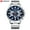 Blue dial_Silver, variant on Stainless Waterproof Watch for Men Calendar Luminous Relo for Men Original