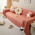 Chenille Waterproof Sofa Cover Blanket Solid Color NonSlip Sofa Towel