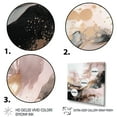 thumbnail image 3 of Designart "Pink Gold Texture Splash Marble IV" Abstract Marble Wall Art Print, 3 of 5