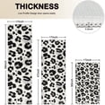 thumbnail image 4 of Black and White Leopard Pattern Kitchen Rugs Sets Of 3,Kitchen Runner Rugs Non Skid Washable,Decorative Kitchen Floor Mats for Kitchen,Sink,Laundry,17"x30"+ 17"x47" + 17"x59", 4 of 6