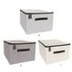 thumbnail image 5 of Yuarrent Caja de almacenamiento, práctico sujetador de ropa interior de gran capacidad, cajas organizadoras lavables, caja de ropa elegante para Almacenamiento y organización del hogar Gris oscuro Yuarrent HA077474-02, 5 of 6