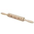 thumbnail image 1 of Pattern Rolling PinChristmas Rolling Pin Christmas Christmas Wooden Rolling Pin Kitchen Rollers Masterfully Created, 1 of 5