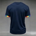 thumbnail image 5 of Men's Love Is Love Rainbow Heart Pride Graphic T-Shirt Short Sleeve Casual Shirt Crew Neck Tees, 5 of 5