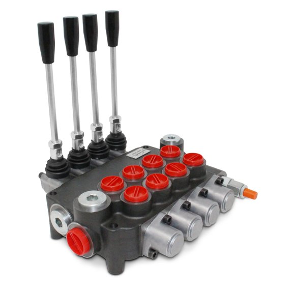 Monoblock Hydraulic Directional Control Valve, 4 Spool, 21 GPM, SAE Ports
