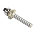thumbnail image 1 of 1/4 Inch Shank 4-Flute Cemented Carbide Roundover Router Bit (1/4xR2) - Anti-Kickback Design for Efficient Cutting, Chamfering & Trimming on Wood, MDF, Particle Board, Hardwood & Cork - Universal, 1 of 6