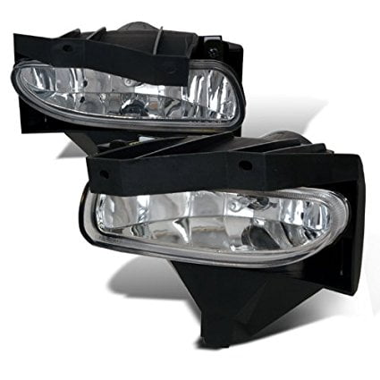 Spec-D Tuning LF-MST99C-WJ Ford Mustang Base Gt Chrome Fog Lights Lamps W/ Brackets