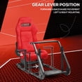 thumbnail image 5 of Supllueer Adjustable Racing Cockpit with Red Suede Seat Fit for Logitech G29 G920 G923  Thrustmaster Fanatec   Without Steering Wheel Pedal Shifter, 5 of 21
