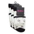 thumbnail image 4 of MeMoi Vintage Floral Women's Cotton Blend Ankle Socks - Womens - Female, One Size, Black, 4 of 5