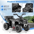 thumbnail image 2 of OLAKIDS Kids ATV with Spray Function, Remote Control, Storage Trunk, 6V Electric Toddler Ride on Toy, 2 of 9