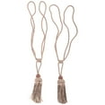thumbnail image 3 of Mainstays Polyester Rope Tassel Curtain Tieback Set, Chocolate, Set of 2, 3 of 3