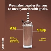 Keto Chow Chocolate Ultra Low-Carb Meal Shake, Single Meal