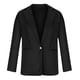 thumbnail image 4 of Blazer para mujer, chaqueta lisa con cuello vuelto, abrigo de manga larga, abrigo para mujer, 4 of 9