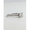 thumbnail image 6 of SOLITAIRE JEWELS 1.50 Ct Round Brilliant Moissanite Diamond Engagement Solitaire With Pave Ring 10K White Gold, 6 of 7
