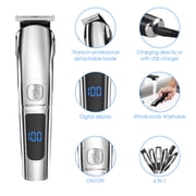 Jahy2Tech 15-Piece Multi-Functional Grooming Kit With LED Display and Rechargeable Clipper