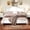 White, variant on Mirightone King Size Platform Bed Frame with Headboard and Footboard, Retro Wood Bed, No Box Spring Needed, White