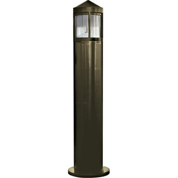 Dabmar Lighting D120-BZ 60W 120V Fiberglass Bollard, Bronze - 41.88 x 10.25 x 10.25 in.
