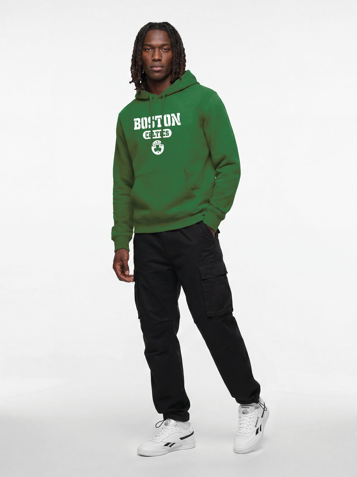 Boston Celtics Reebok Mens Hooded Sweatshirt