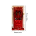 thumbnail image 3 of Lilixerw 35x71 Inch Valentine's Day Theme Door Cover,Fashion Fabric Door Curtain with Heart Patterns,Festive Holiday Door & Wall Decoration,Easy to Install,Multicolor, 3 of 6