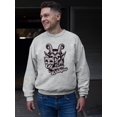 thumbnail image 2 of Be Naughty Krampus Dark Christmas Men's Sweatshirt, 2 of 4